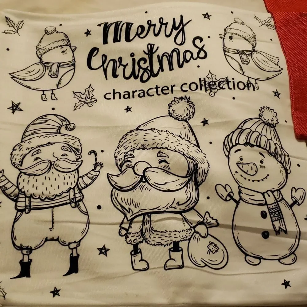 3 Christmas zippered pillow covers